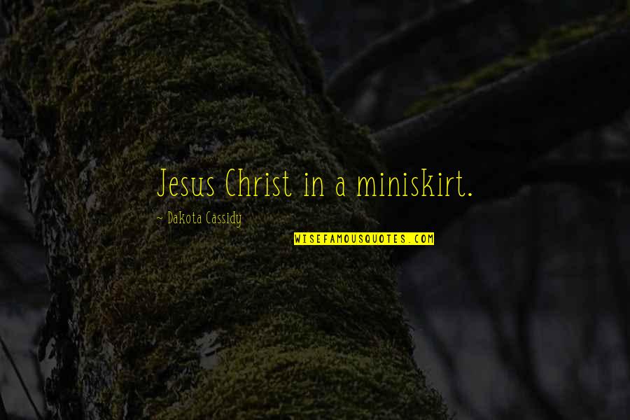 Martinete Portatil Quotes By Dakota Cassidy: Jesus Christ in a miniskirt.