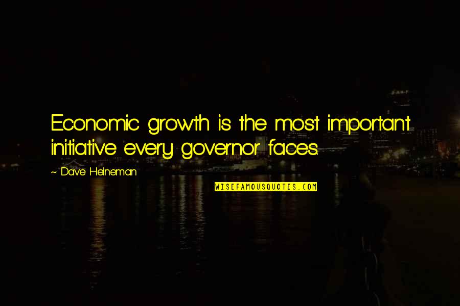 Martinuzzi Vase Quotes By Dave Heineman: Economic growth is the most important initiative every