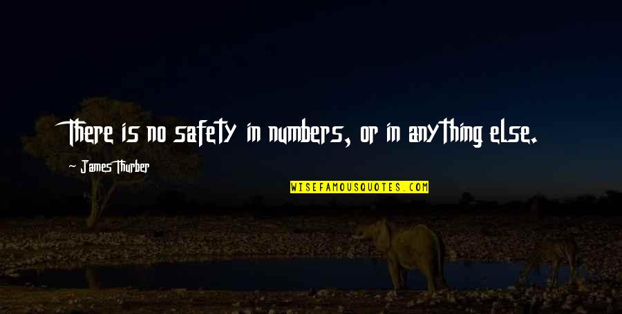 Maruyang Quotes By James Thurber: There is no safety in numbers, or in