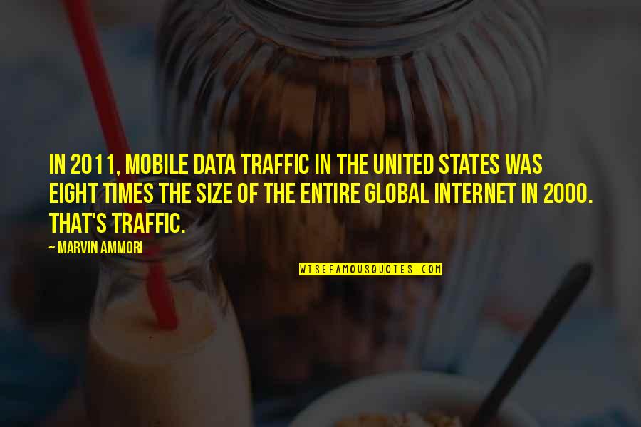 Marvin's Quotes By Marvin Ammori: In 2011, mobile data traffic in the United