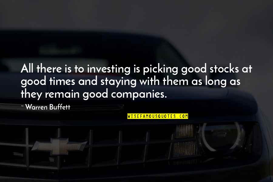 Marvinsketch Quotes By Warren Buffett: All there is to investing is picking good Marvinsketch Quotes By Warren Buffett: All there is to investing is picking good