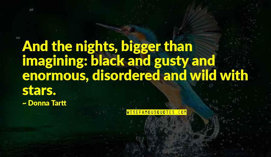 Mary Magdalene Scripture Quotes By Donna Tartt: And the nights, bigger than imagining: black and