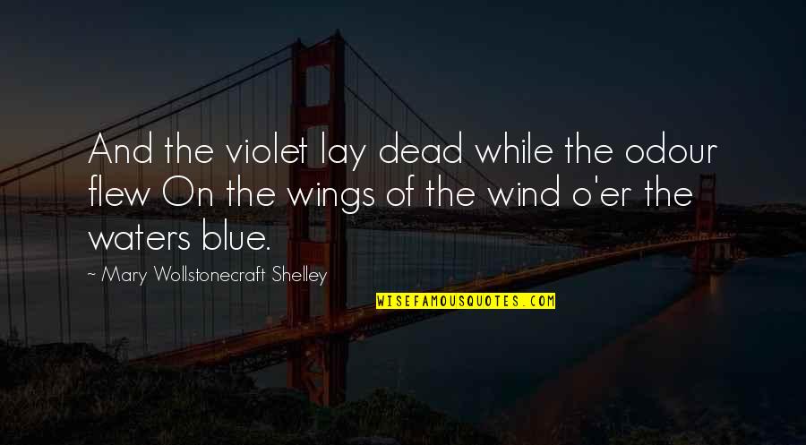 Mary O'connor Quotes By Mary Wollstonecraft Shelley: And the violet lay dead while the odour