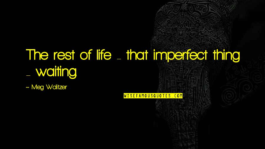 Mascella Che Quotes By Meg Wolitzer: The rest of life - that imperfect thing