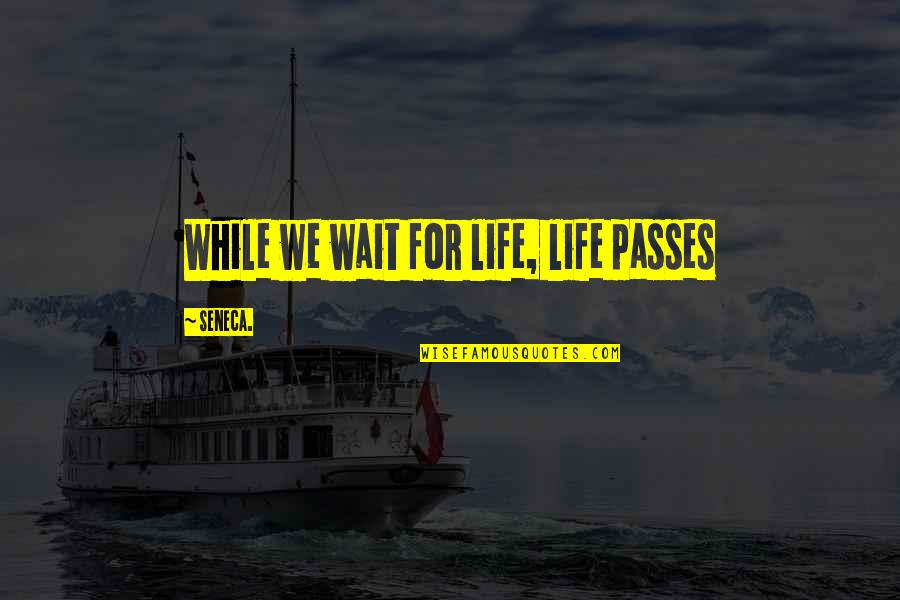 Masih Arash Quotes By Seneca.: While we wait for life, life passes Masih Arash Quotes By Seneca.: While we wait for life, life passes