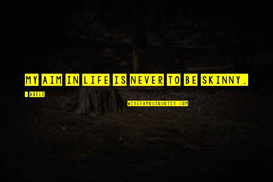 Masilo Serekele Quotes By Adele: My aim in life is never to be
