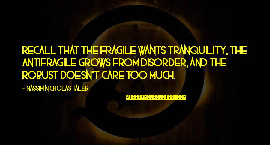 Maslow's Hierarchy Of Needs Theory Quotes By Nassim Nicholas Taleb: Recall that the fragile wants tranquility, the antifragile Maslow's Hierarchy Of Needs Theory Quotes By Nassim Nicholas Taleb: Recall that the fragile wants tranquility, the antifragile