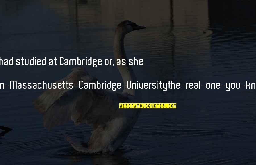 Massachusetts Quotes By Terry Pratchett: Sister Georgina had studied at Cambridge or, as