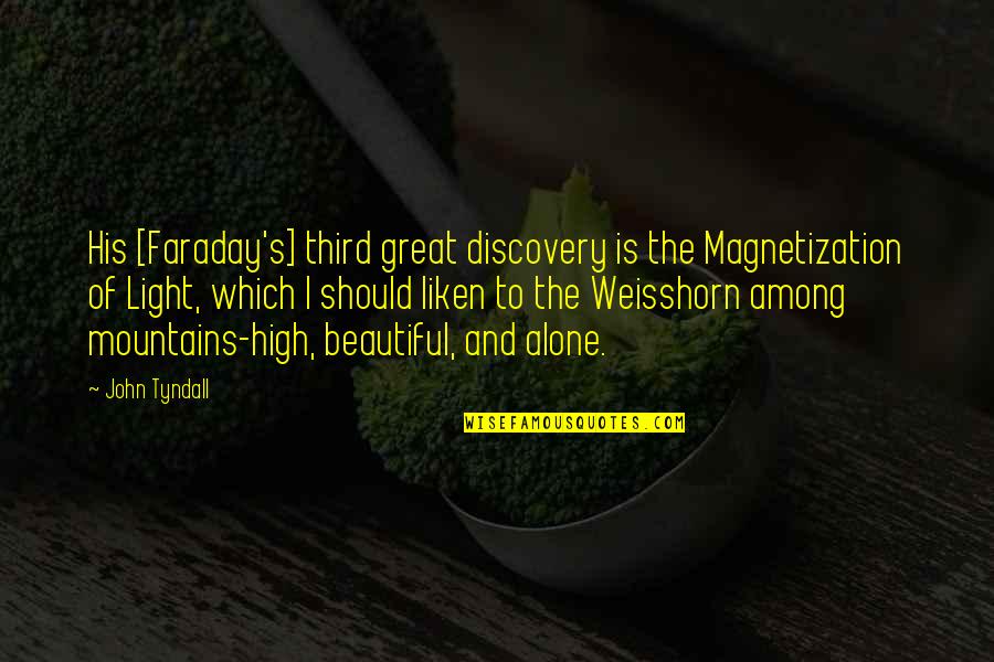 Massoumeh Kharazmi Quotes By John Tyndall: His [Faraday's] third great discovery is the Magnetization