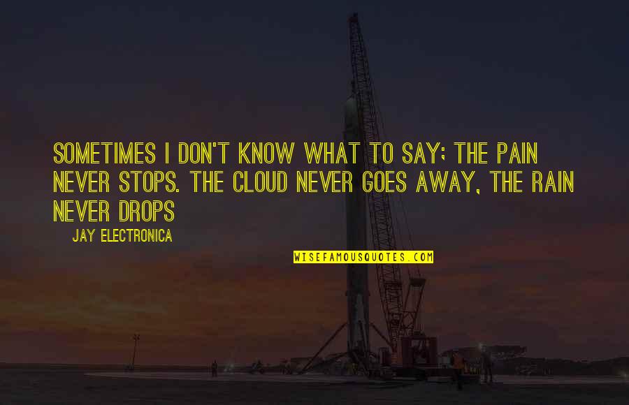 Master Of Olympus Quotes By Jay Electronica: Sometimes I don't know what to say; the