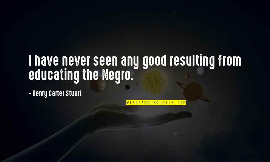Mastering Something Quotes By Henry Carter Stuart: I have never seen any good resulting from