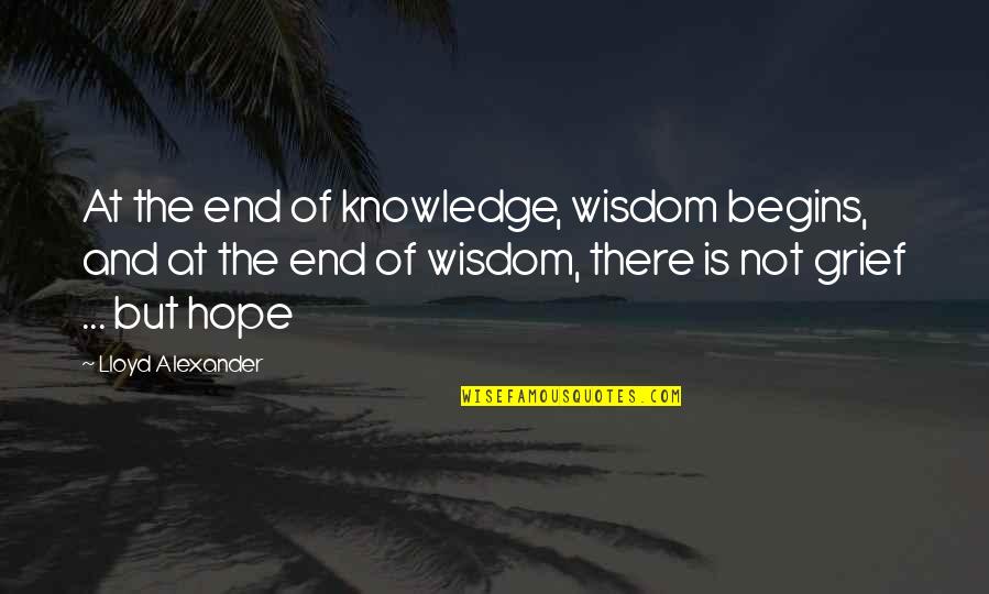 Masterton Quotes By Lloyd Alexander: At the end of knowledge, wisdom begins, and