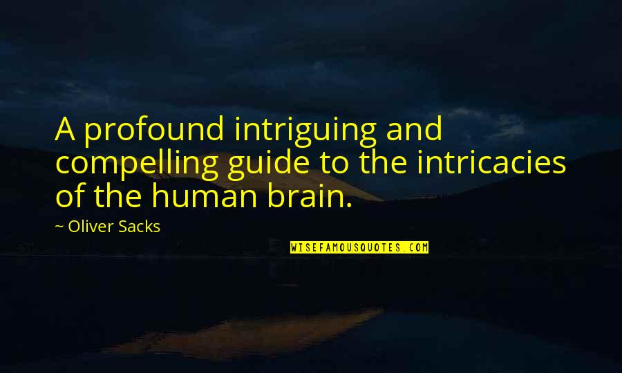 Mastry Engine Quotes By Oliver Sacks: A profound intriguing and compelling guide to the
