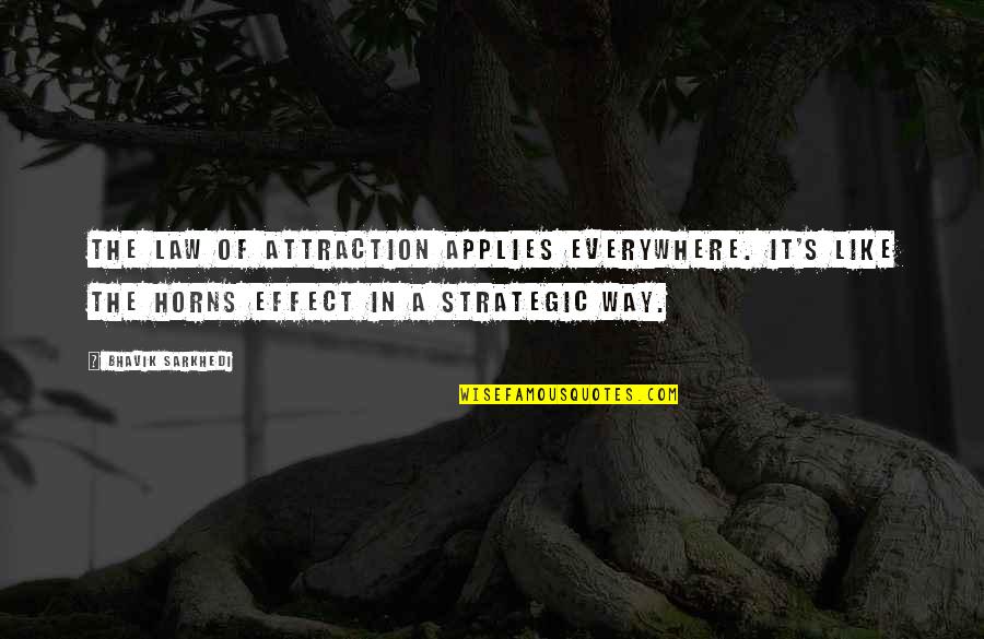 Mata Jagran Quotes By Bhavik Sarkhedi: The law of attraction applies everywhere. It's like Mata Jagran Quotes By Bhavik Sarkhedi: The law of attraction applies everywhere. It's like