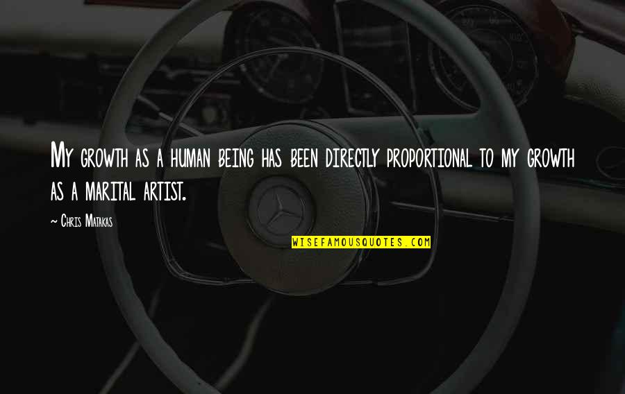 Matakas Jiu Jitsu Quotes By Chris Matakas: My growth as a human being has been