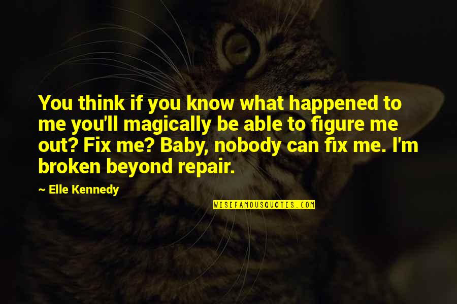 Matefit Quotes By Elle Kennedy: You think if you know what happened to Matefit Quotes By Elle Kennedy: You think if you know what happened to