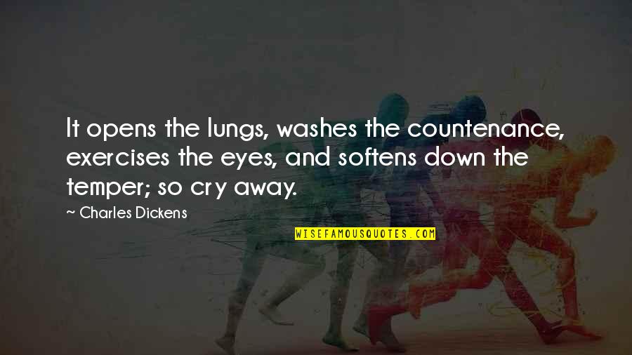Matematik Quotes By Charles Dickens: It opens the lungs, washes the countenance, exercises