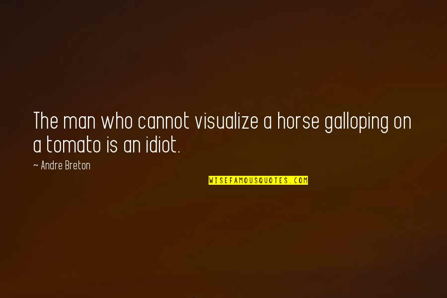 Matematyka Pisz Quotes By Andre Breton: The man who cannot visualize a horse galloping