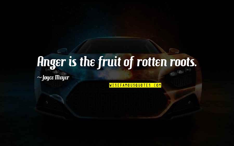 Mateo Messi Quotes By Joyce Meyer: Anger is the fruit of rotten roots. Mateo Messi Quotes By Joyce Meyer: Anger is the fruit of rotten roots.