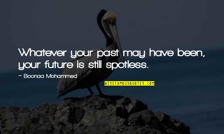 Material Stuff Quotes By Boonaa Mohammed: Whatever your past may have been, your future
