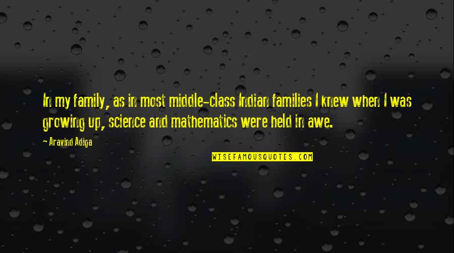 Mathematics And Science Quotes By Aravind Adiga: In my family, as in most middle-class Indian