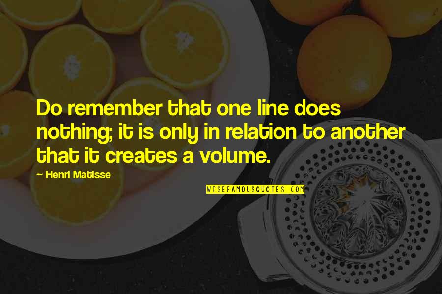 Matisse Quotes By Henri Matisse: Do remember that one line does nothing; it Matisse Quotes By Henri Matisse: Do remember that one line does nothing; it