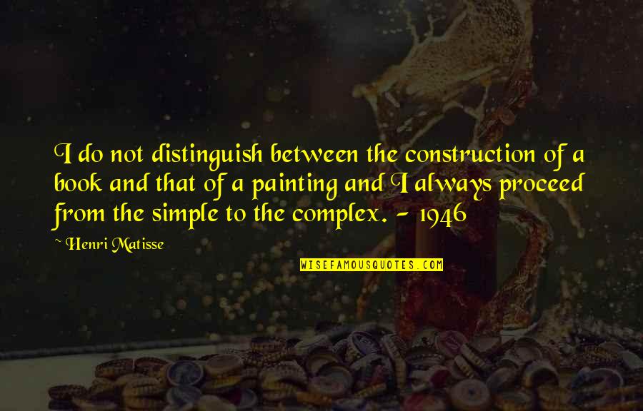 Matisse Quotes By Henri Matisse: I do not distinguish between the construction of Matisse Quotes By Henri Matisse: I do not distinguish between the construction of