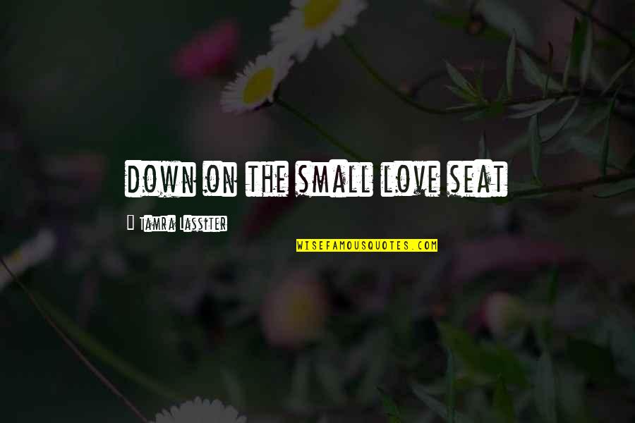 Matras Quotes By Tamra Lassiter: down on the small love seat