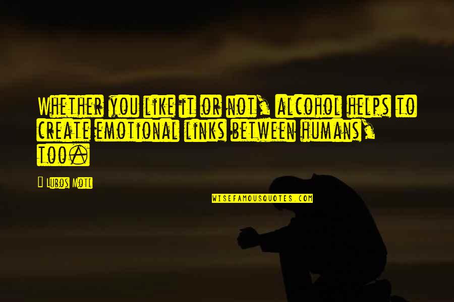Matteoni Butler Quotes By Lubos Motl: Whether you like it or not, alcohol helps