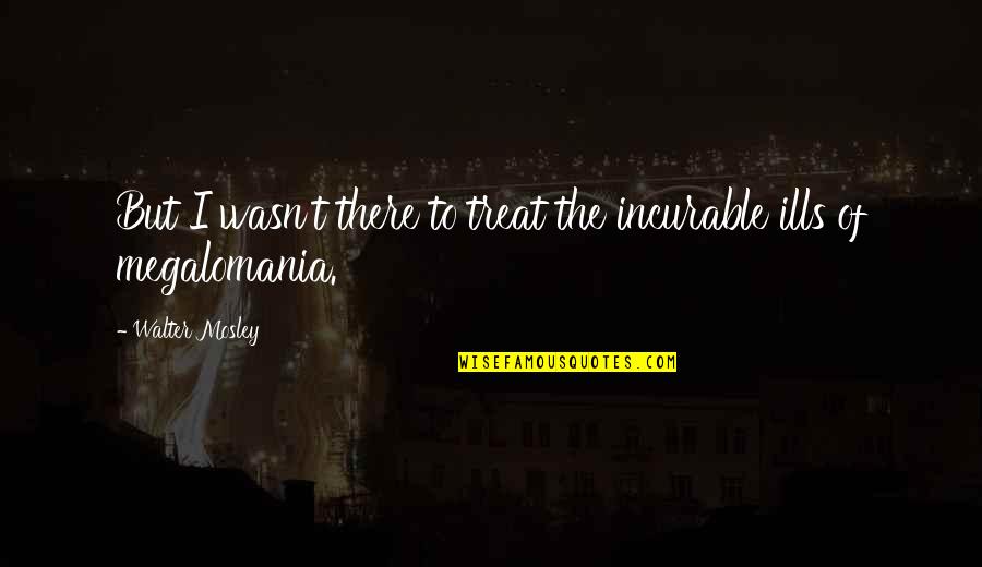 Matter Of Convenience Quotes By Walter Mosley: But I wasn't there to treat the incurable Matter Of Convenience Quotes By Walter Mosley: But I wasn't there to treat the incurable