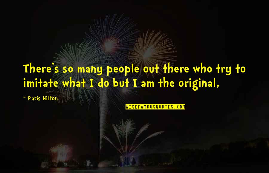 Matter Of Principles Quotes By Paris Hilton: There's so many people out there who try