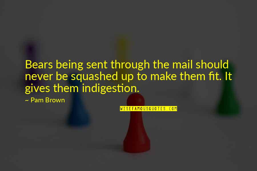 Maturing Into A Valuable Team Player Quotes By Pam Brown: Bears being sent through the mail should never