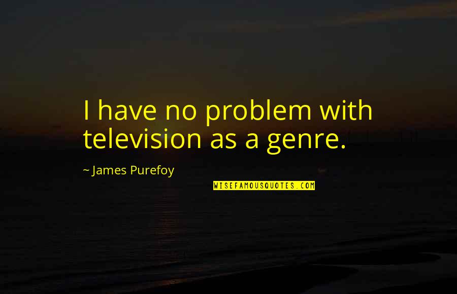 Maulvi Fazlul Quotes By James Purefoy: I have no problem with television as a Maulvi Fazlul Quotes By James Purefoy: I have no problem with television as a