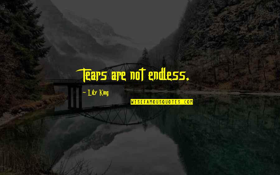 Mauricia Lutz Quotes By Lily King: Tears are not endless.