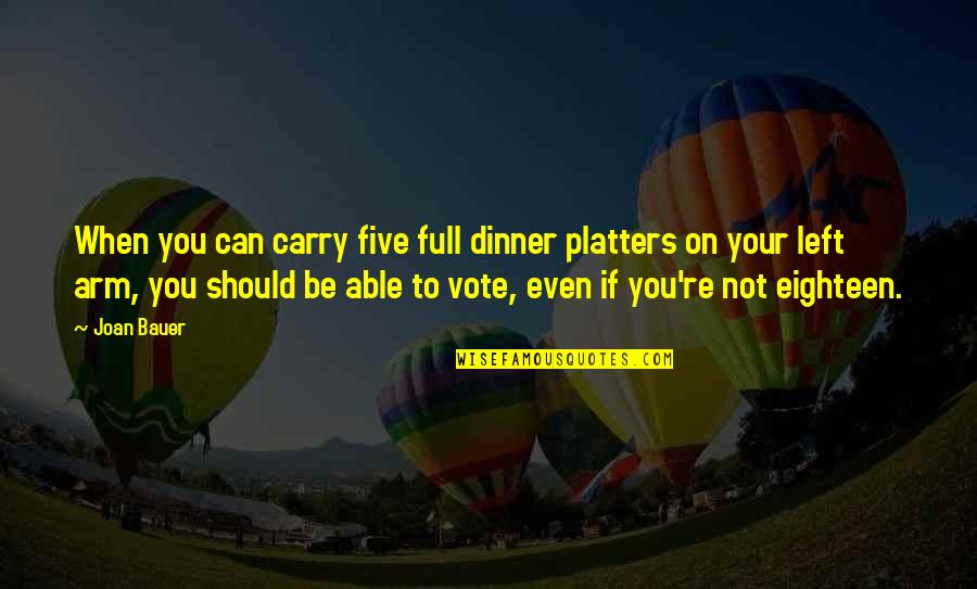 Mauritz Stiller Quotes By Joan Bauer: When you can carry five full dinner platters Mauritz Stiller Quotes By Joan Bauer: When you can carry five full dinner platters