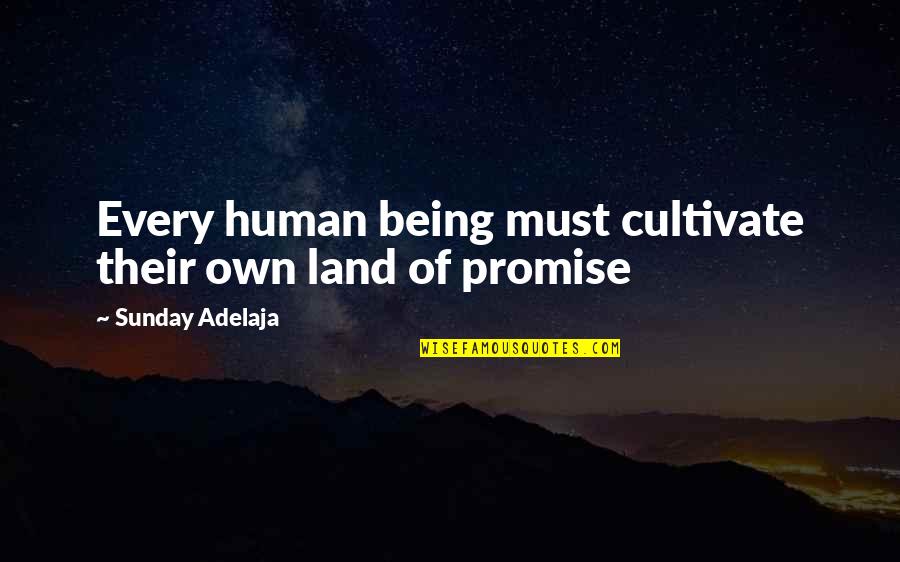 Mavis Discount Quotes By Sunday Adelaja: Every human being must cultivate their own land