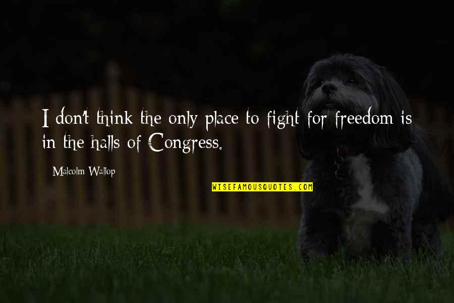 Mavromoustakakis Gr Quotes By Malcolm Wallop: I don't think the only place to fight