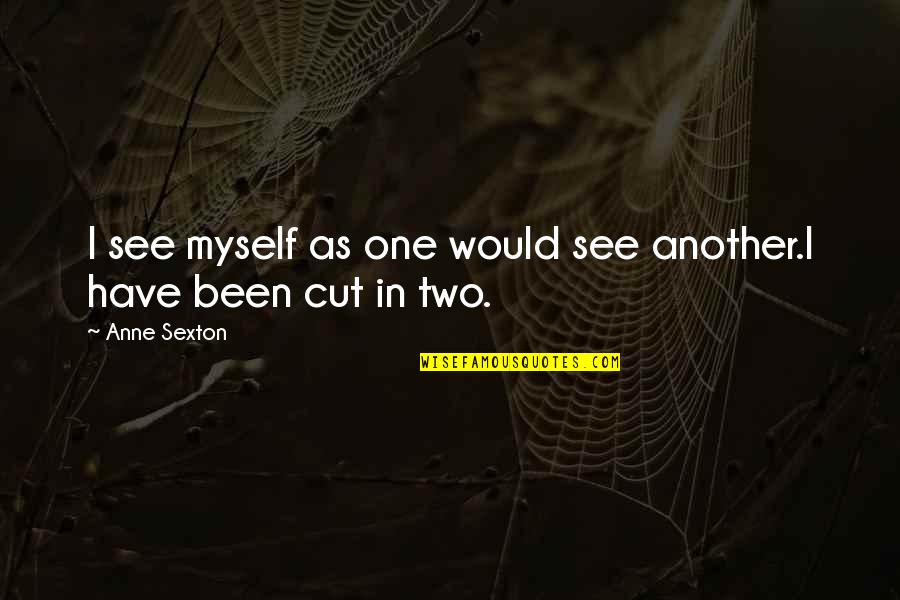 Mavshi Marathi Quotes By Anne Sexton: I see myself as one would see another.I