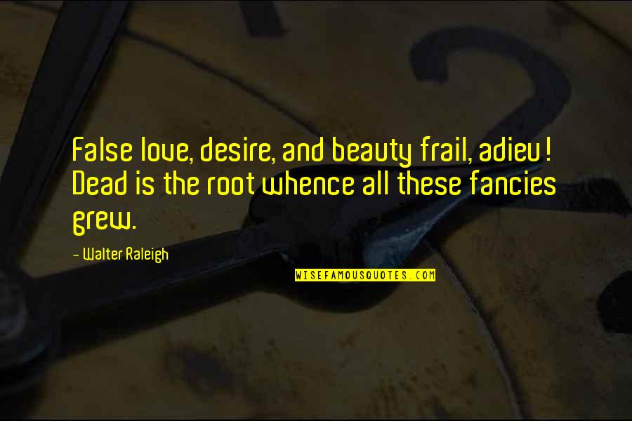 Max Payne Jack Lupino Quotes By Walter Raleigh: False love, desire, and beauty frail, adieu! Dead