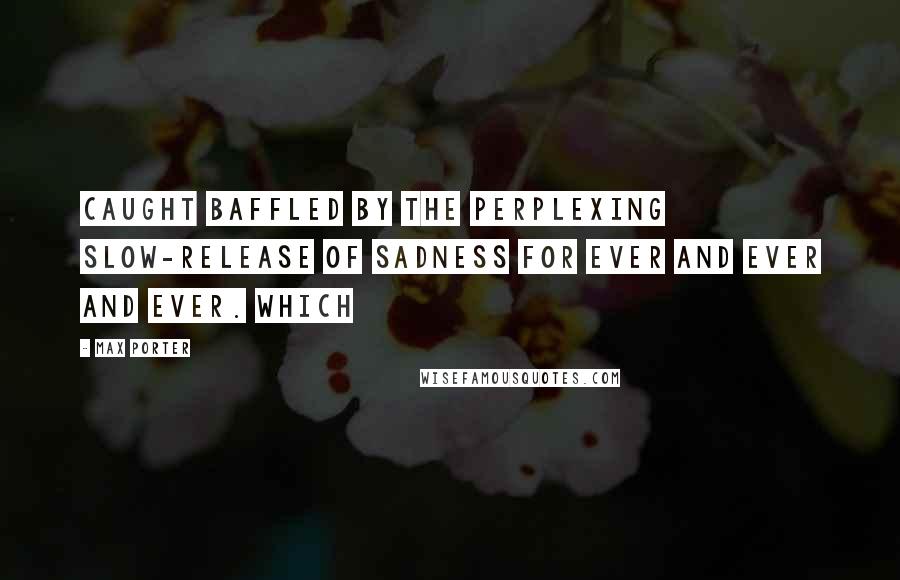 Max Porter quotes: Caught baffled by the perplexing slow-release of sadness for ever and ever and ever. Which