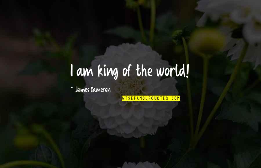 Maximally Unpleasant Quotes By James Cameron: I am king of the world!