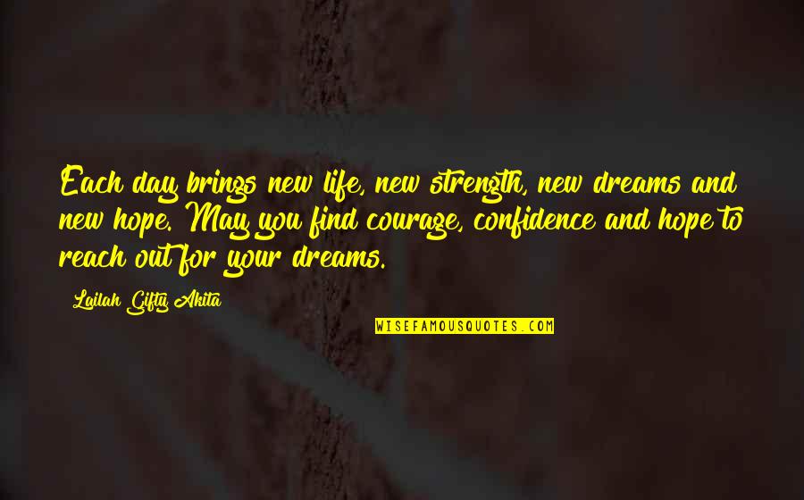 May Your Day Quotes By Lailah Gifty Akita: Each day brings new life, new strength, new May Your Day Quotes By Lailah Gifty Akita: Each day brings new life, new strength, new