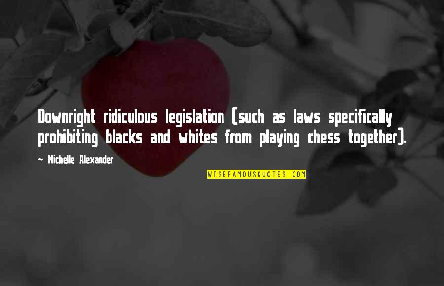 Maya Amano Quotes By Michelle Alexander: Downright ridiculous legislation (such as laws specifically prohibiting Maya Amano Quotes By Michelle Alexander: Downright ridiculous legislation (such as laws specifically prohibiting