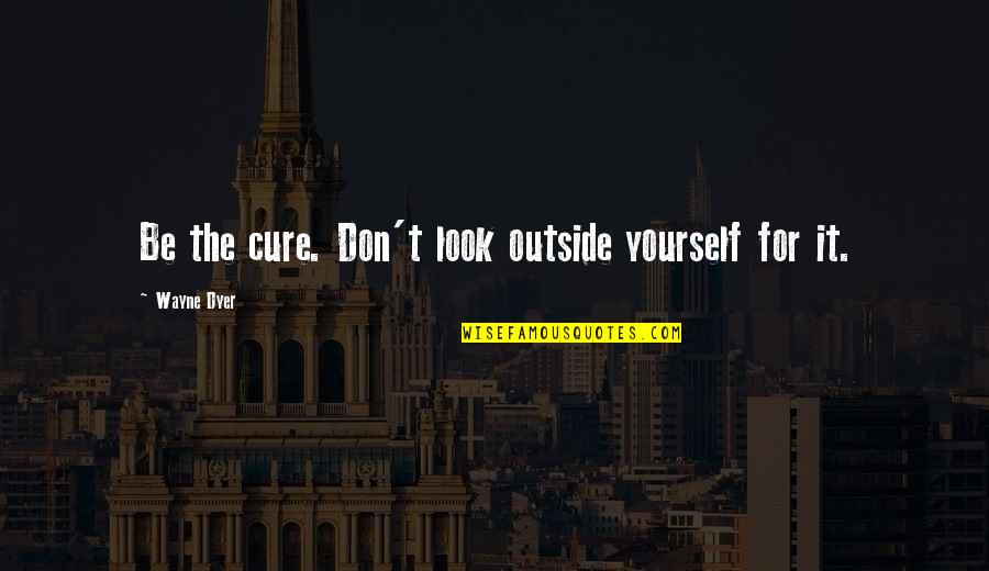 Maya Angelou False Quotes By Wayne Dyer: Be the cure. Don't look outside yourself for Maya Angelou False Quotes By Wayne Dyer: Be the cure. Don't look outside yourself for