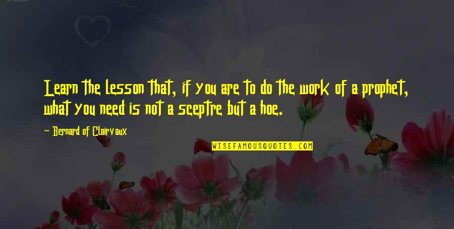 Maylee Thomas Quotes By Bernard Of Clairvaux: Learn the lesson that, if you are to Maylee Thomas Quotes By Bernard Of Clairvaux: Learn the lesson that, if you are to