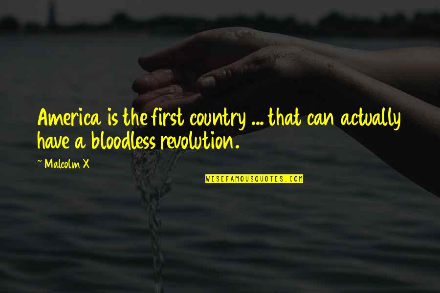 Maytee Roman Quotes By Malcolm X: America is the first country ... that can