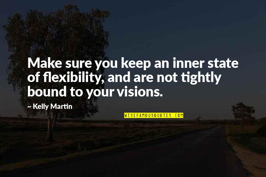 Mazhab Quotes By Kelly Martin: Make sure you keep an inner state of Mazhab Quotes By Kelly Martin: Make sure you keep an inner state of