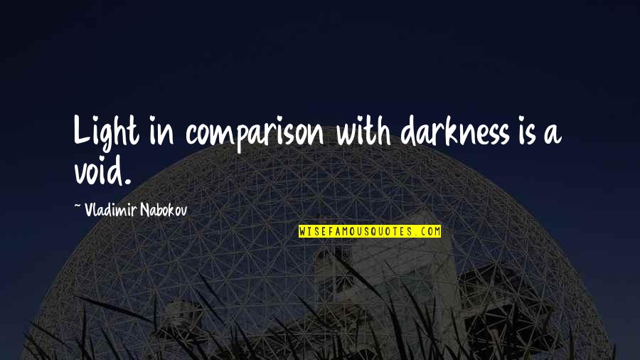 Mazzucato Mariana Quotes By Vladimir Nabokov: Light in comparison with darkness is a void. Mazzucato Mariana Quotes By Vladimir Nabokov: Light in comparison with darkness is a void.