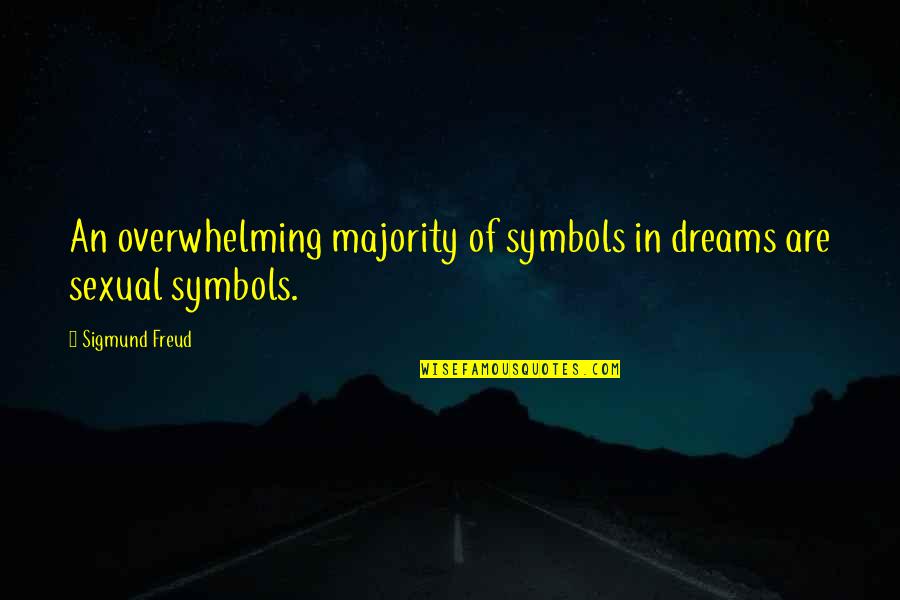 Mazzulla Rear Quotes By Sigmund Freud: An overwhelming majority of symbols in dreams are