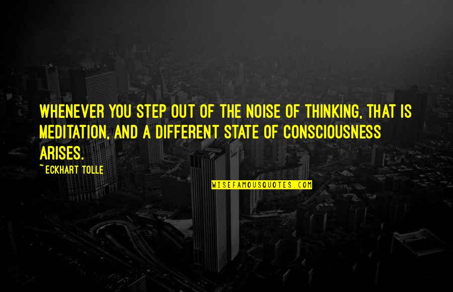 Mb_convert_encoding Quotes By Eckhart Tolle: Whenever you step out of the noise of